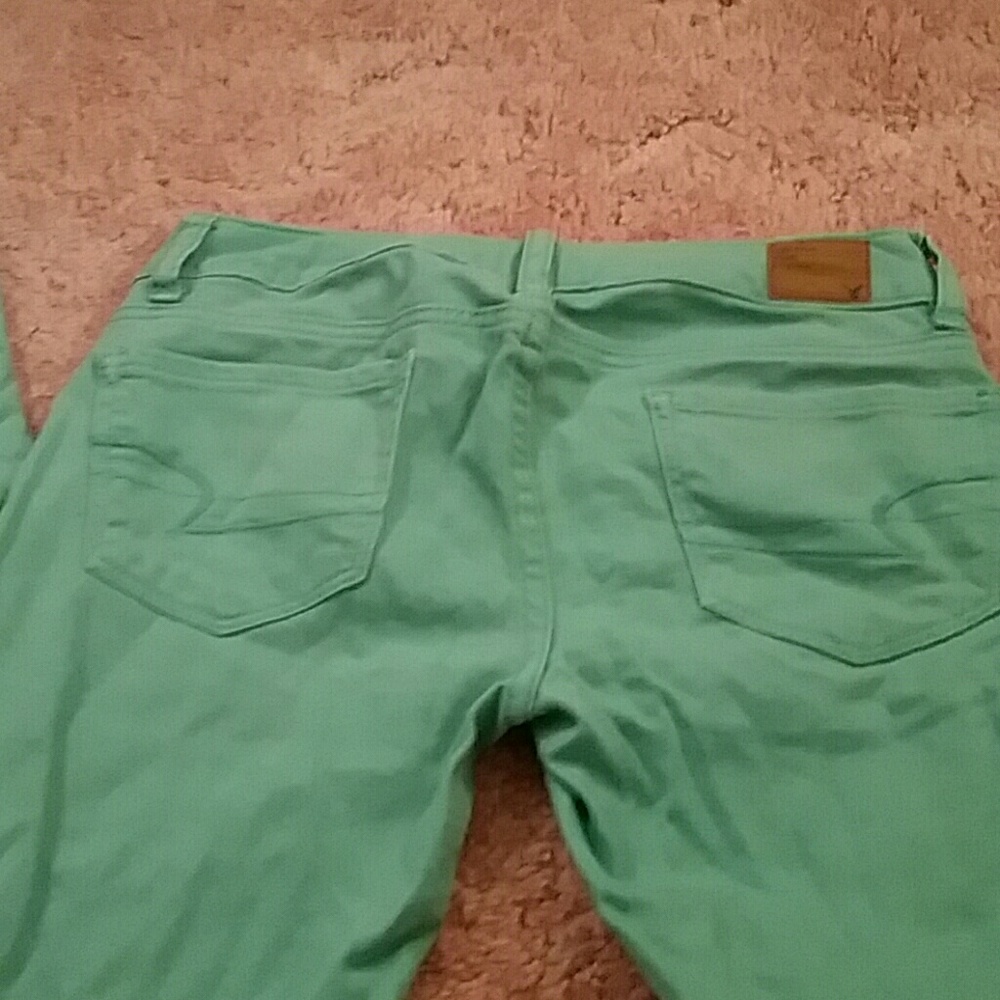 Green skinny jeans! - Picture 3 of 4